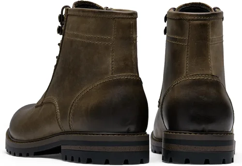 Miniatura 5 de Jousen Mens Boots Leather Motorcycle Casual Boots For Men Waterproof Hiking Chukka Boots Mens