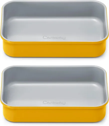 Miniatura 27 de Caraway Sartén rectangular de cerámica antiadherente de 9 x 13 pulgadas, revestimiento de cerámica naturalmente resbaladizo, no tóxico, libre