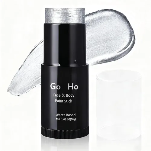 Miniatura 17 de Go Ho Amazon - Barra de pintura facial verde a base de agua, lavable, no tóxica, cobertura completa, pintura corporal en crema para disfraces