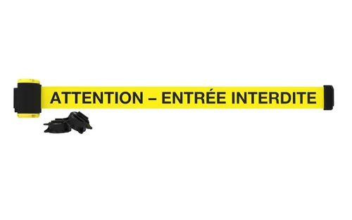 Miniatura 10 de Banner Stakes Soporte magnético de pared de 7 pies – Bandera roja "Danger- Entrée Interdite", se asegura fácilmente a múltiples superficies, cierre