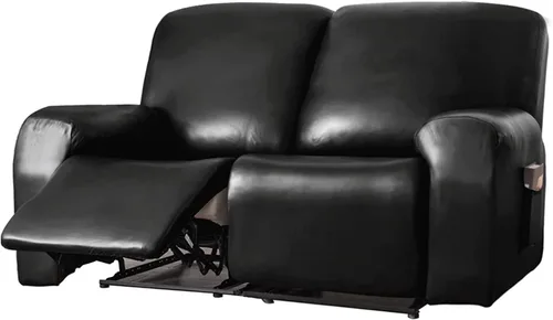 Funda para sofá reclinable de 2/3 plazas, de piel sintética, impermeable, con bolsillo lateral, funda para sillón de masaje, protector de muebles