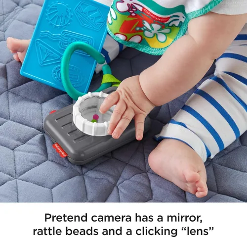 Miniatura 4 de Fisher-Price Juego de regalo para bebé con 4 juguetes con temática de viaje para jugar fuera de casa, Fisher-Price Tiny Tourist