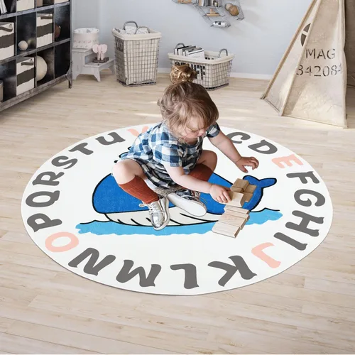 Miniatura 4 de Helthep ABC - Alfombra de guardería ABC, ultra suave, para dormitorio de niños, sala de juegos, antideslizante, no se desprende, alfombra lavable