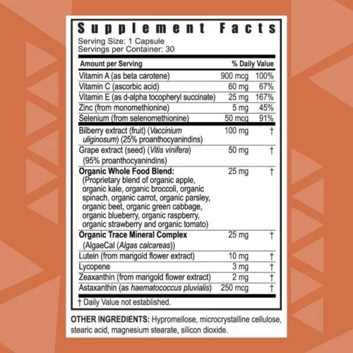 Miniatura 2 de Youngevity Ocutiv™ - Suplemento de vitaminas y minerales para los ojos - Contiene vitamina A, C, E, zinc, arándano, luteína, licopeno, zeaxantina