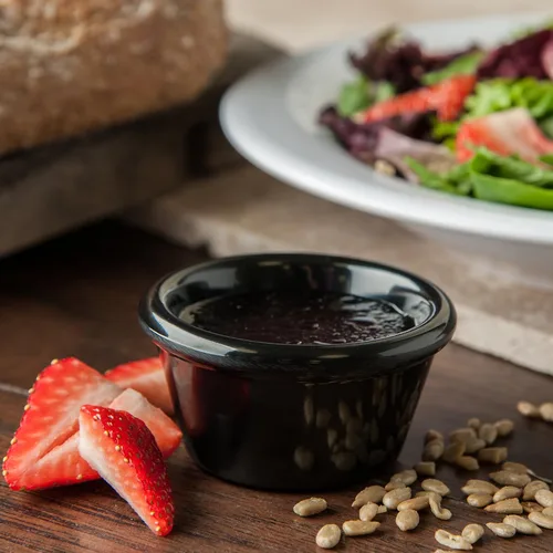 Miniatura 3 de Carlisle FoodService Products Ramekin Suave Melamina 2 Oz - Negro