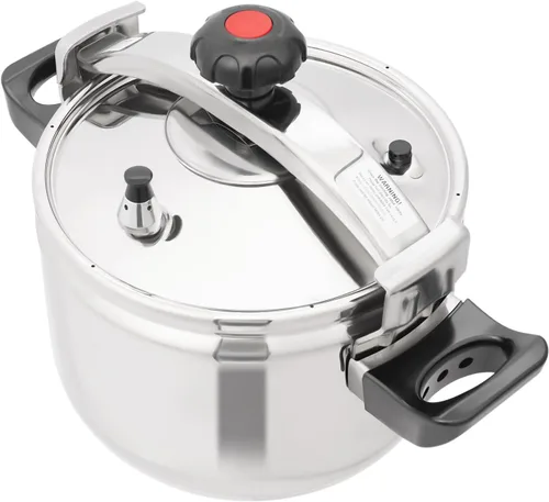 Miniatura 7 de Olla a presión de acero inoxidable de 23.2 cuartos de galón, gran capacidad, abrazadera de olla a presión comercial, válvulas individuales para uso