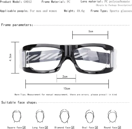 Miniatura 2 de SooGree Sports Glasses - Racquetball Goggles Basketball Football Eye Protective