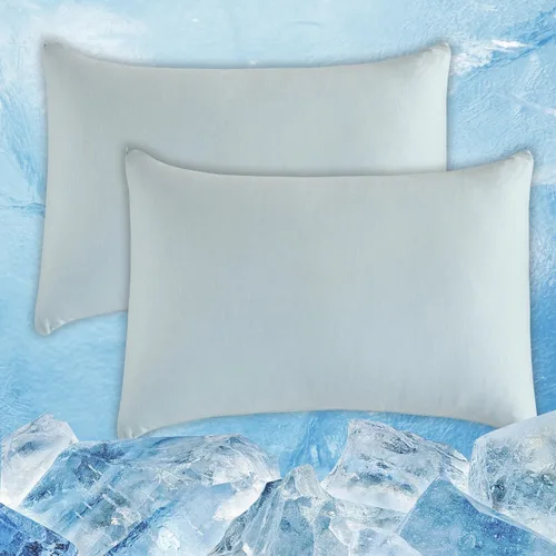 Miniatura 27 de CHOSHOME Fundas de almohada refrescantes con cremallera Fundas de almohada Q-Max > 0.45 con cremallera para personas que duermen con calor, suaves