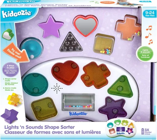 Miniatura 6 de Kidoozie Clasificador de formas Lights 'n Sounds – Juguete para niños pequeños de 9 a 24 meses – Ayuda a desarrollar habilidades de coordinación