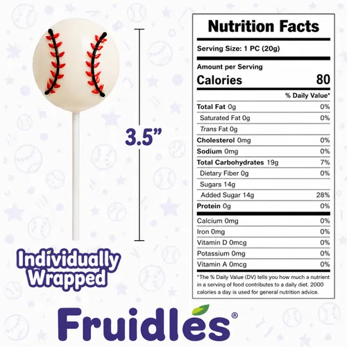 Miniatura 2 de 12 paletas de béisbol con ventosas de caramelo, pintadas a mano individualmente envueltas para fiestas de cumpleaños, regalos deportivos de 0.71 oz