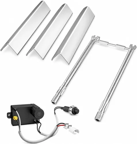Miniatura 10 de Hisencn 7635 Barras aromatizantes, 69785 Quemador de parrilla para Weber Spirit I y II 200 con control frontal, Spirit E210 E220 S210 S220