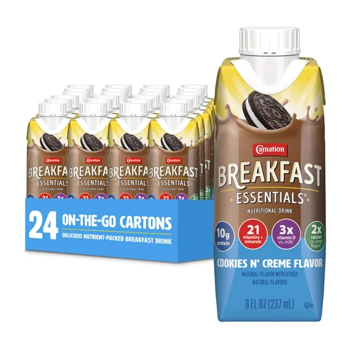 Miniatura 7 de Carnation Breakfast Essentials - Bebida lista para tomar sabor Classic French Vanilla en botella de cartón de 8 onzas líquidas
