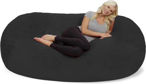Miniatura 21 de Chill Sack Funda para silla puf, 5 pies, microgamuza - Chocolate Microsuede - Chocolate - Solo funda