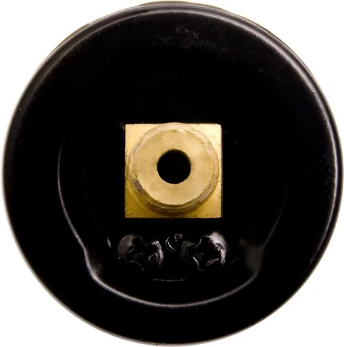 Miniatura 15 de Manómetro utilitario de 1-1/2", WOG, caja de acero negro, 1/8" NPT, montaje trasero central, 0-600PSI
