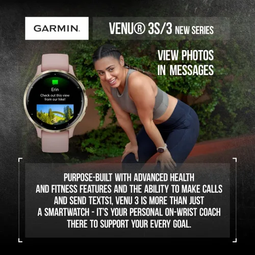 Miniatura 4 de Reloj inteligente Garmin Venu 3 GPS con pantalla AMOLED de 45 mm, características avanzadas de salud y fitness, hasta 14 días de batería, modo