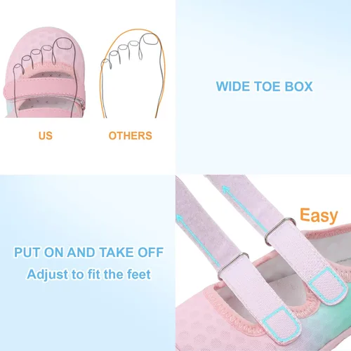 Miniatura 4 de relxfeet Zapatos de agua para niños y niñas, sandalias descalzas para niños al aire libre, calcetines acuáticos de secado rápido, zapatos ligeros