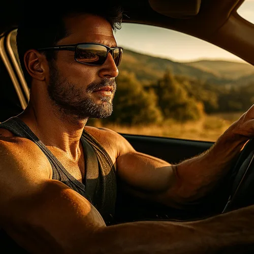 Miniatura 3 de Gafas de sol polarizadas de montura completa para hombres y mujeres, gafas de lectura deportivas envolventes con protección UV Negro