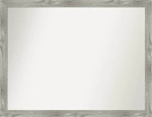 Miniatura 275 de Amanti Art Espejo personalizado, espejo de baño gris plomo a rayas, espejo de pared o espejo de tocador de baño sobre el fregadero