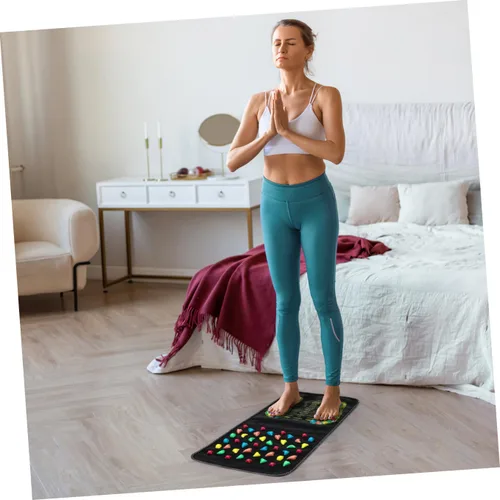 Miniatura 7 de minkissy 1 alfombrilla de piedra para el cuidado de los pies, herramienta de masaje reflexología para relajación y alivio de fatiga, diseño cómodo