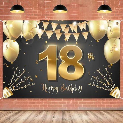 Miniatura 32 de HAMIGAR Fondo de pancarta de feliz cumpleaños número 10 de 6 x 4 pies, decoraciones de cumpleaños de 10 años, suministros de fiesta para niñas