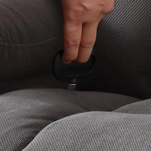Miniatura 9 de Silla giratoria reclinable de masaje reclinable con carga USB y control remoto de carga lumbar de 8 puntos, modos de vibración de 350 libras