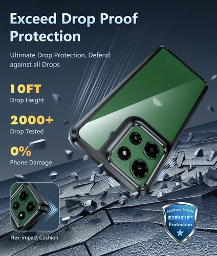 Miniatura 1671 de FNTCASE Funda para iPhone 13 Pro-Max: Fundas magnéticas transparentes compatibles con Magsafe Slim anti amarillamiento protección contra caídas