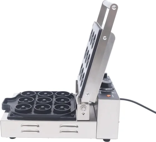 Miniatura 4 de YIYIBYUS Máquina de donut de 12 rejillas comercial/nacional antiadherente Pan eléctrico Donut Pan Máquina para hacer mini máquina de donas de 2