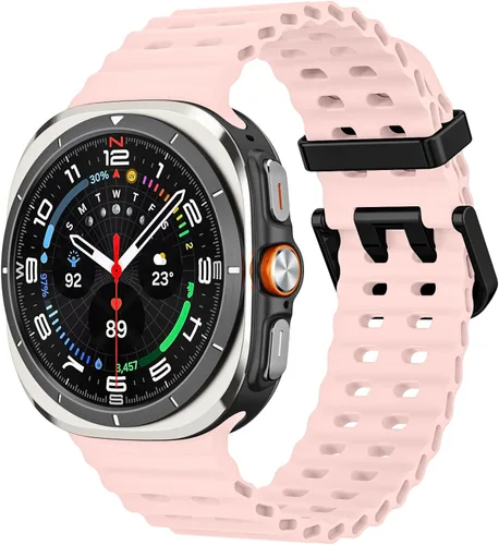 Miniatura 13 de MoKo Correa deportiva compatible con Samsung Galaxy Watch Ultra Band de 1.850 in (2024) para mujeres y hombres, correa de reloj impermeable