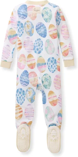 Miniatura 8 de Burt's Bees Baby Pijama para bebé niña, 100% algodón orgánico, pijama de una pieza, overol diagonal con cremallera, ajuste cómodo