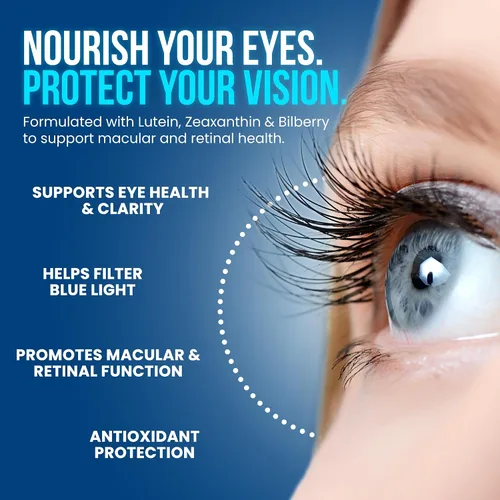 Miniatura 2 de OmniBiotics Vision Clarity - Suplemento vitamínico y mineral para los ojos, arándano, luteína y zeaxantina, suplemento de salud macular