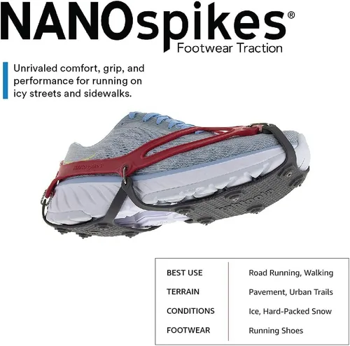 Miniatura 2 de Kahtoola 1st Gen NANOspikes Footwear Traction for ICY Winter Road Running & Walking