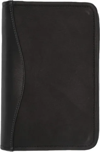 David King & Co. Agenda de 6 anillos con cremallera de 5 x 8, color negro, Negro -, Agenda de 6 anillos con cremallera de 5 x 8, color negro