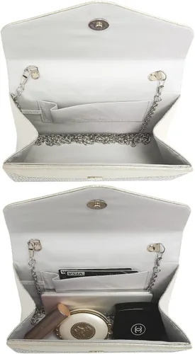 Miniatura 5 de Dasein Bolso de noche para mujer, embragues de fiesta, bolsos de boda, cóctel, baile de graduación, bolsos con purpurina esmerilada