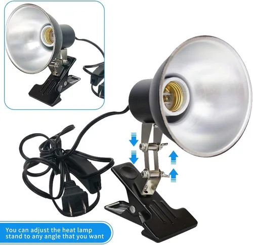 Miniatura 7 de Abrazadera de lámpara de calor de reptil,Accesorio de iluminación de hábitat ajustable para tortugas tortugas lagarto,Soporte de lámpara