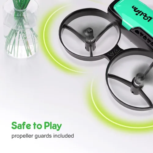 Miniatura 4 de Loolinn Dron para niños de 8 años o más, regalo con cámara, mini dron, cuadricóptero con control remoto con cámara ajustable de 90°, seguro