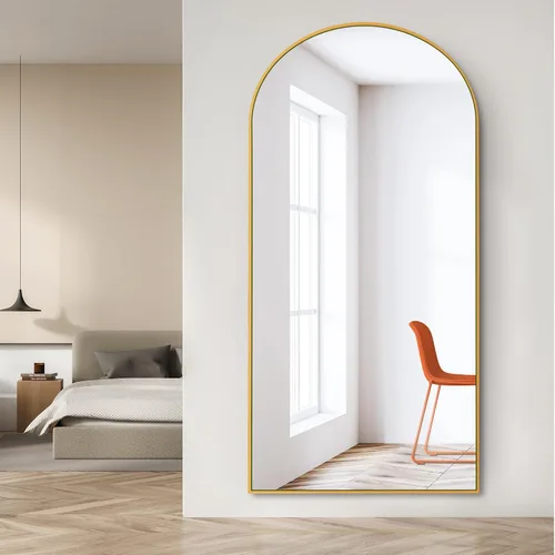 Miniatura 11 de Dolonm Espejo de longitud completa de 65 x 22 pulgadas, espejo de pie de diseño moderno, espejo de cuerpo completo para sala de estar, dormitorio