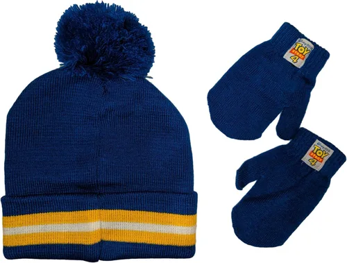 Miniatura 2 de Disney Toy Story 4 Gorro de invierno y manoplas para clima frío, edad 2-4