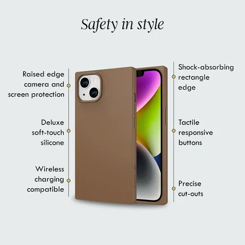 Miniatura 3 de Cocomii - Funda rectangular compatible con iPhone 14 Plus/15 Plus - Silicona suave al tacto, forro de microfibra, para mujeres, niñas, hombres