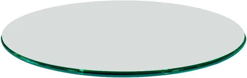 Miniatura 79 de Fab Glass - Mesa redonda de cristal de 48 in, grosor de 3/4 in, cristal pulido plano templado, Vidrio, Transparente