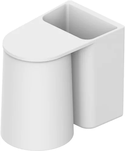 Miniatura 10 de Cabilock Soporte para cepillo de dientes montado en la pared del cuarto de baño, taza magnética para cepillo de pasta de dientes, no se necesitan