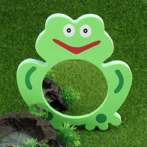 Miniatura 7 de Juego de 2 piezas de juguete de baño de espejo en forma de rana interactivo para bebés, juguetes de ducha para niños, juguete de bañera de ducha