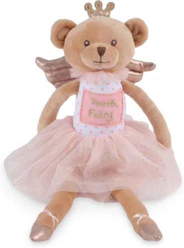 Colección Bearington - Almohada de felpa con diseño de hada de los dientes para niñas – Muñeca colgante para cama, puerta, mesita de noche - Oso