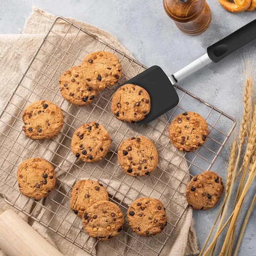 Miniatura 6 de GEEKHOM - Juego de 2 espátulas de silicona, resistentes al calor, flexibles, para utensilios de cocina antiadherentes, utensilios de cocina