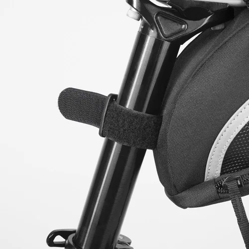 Miniatura 6 de BV Bolsa de bicicleta con correa con material reflectante, bolsa de sillín de gran capacidad con divisor separado para objetos pequeños y espacio