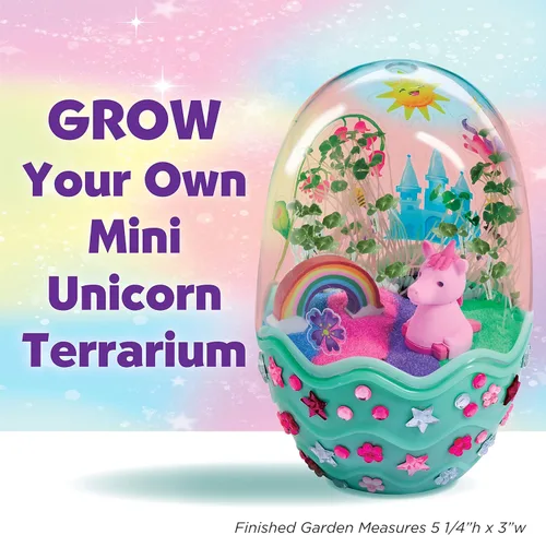 Miniatura 2 de Creativity for Kids Mini Garden - Kit de terrario de unicornio mágico, regalos de unicornio para niñas, manualidades para niños, juguetes