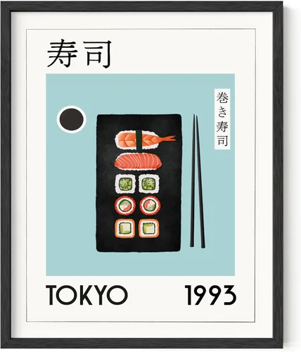 Miniatura 52 de HAUS AND HUES Póster de Tokio, arte de pared de neón de anime japonés, decoración urbana de luces de ciudad de Tokio, póster genial de Cyberpunk