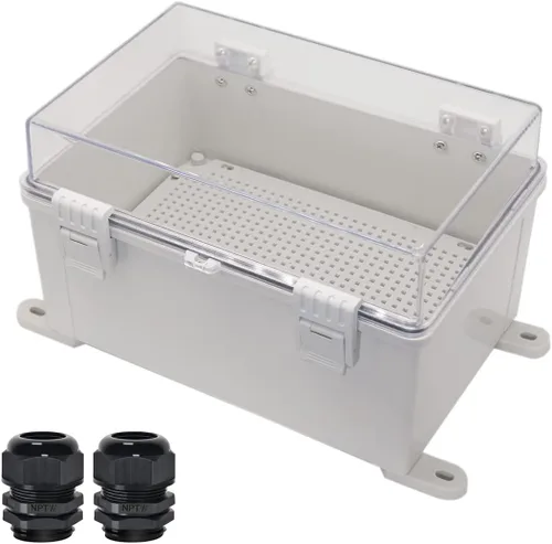 Miniatura 13 de Zulkit Caja de conexiones ABS de plástico a prueba de polvo e impermeable IP65 Cajas eléctricas universales con carcasa de proyecto para exteriores