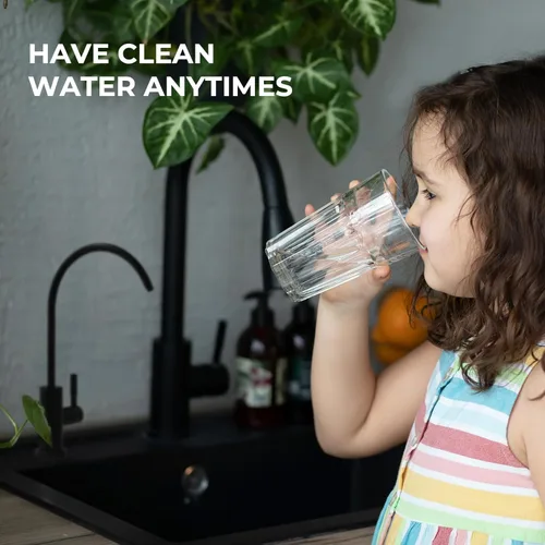 Miniatura 2 de Hiqufet Grifos de agua potable para fregadero de cocina, grifo de filtro de agua de acero inoxidable para ósmosis inversa o sistema de filtración