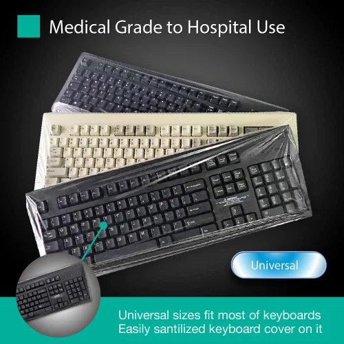 Miniatura 5 de Estilo plano totalmente cubierto, fácil de desinfectar, universal, de 0.001 in, lavable, excelente sensación táctil, impermeable, antipolvo