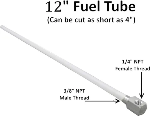 Miniatura 3 de 7-0948 Tubo de retiro de combustible de profundidad estándar universal para tanque de gasolina de barco, tubo de combustible de polietileno rígido